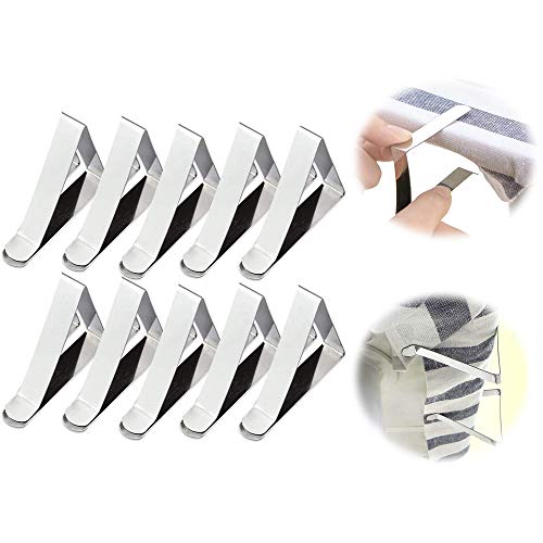 SoundZero 30pcs Abrazaderas de Clips de Mantel, Triángulo Clips Pinzas, Soporte de...