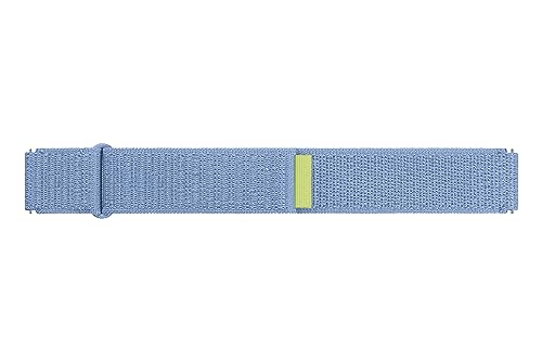 Image of SAMSUNG Galaxy Watch 6, 5, 4 Series Fabric Band, Wide, Nylon for Men and Women, Smartwatch Replacement Strap, One Click Attachment, Medium /Large, ET-SVR94LLEGUJ, Blue