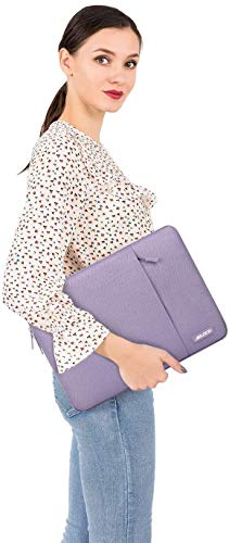 MOSISO-Funda-Protectora-Compatible-con-iPad-Pro-113rd-Gen-M1-5G109-iPad-Air-4102-iPad-87105-iPad-Air-3-iPad-97Surface-GoBolsa-Blanda-de-Tableta-con-Bolsillo-VerticalMorado-Claro