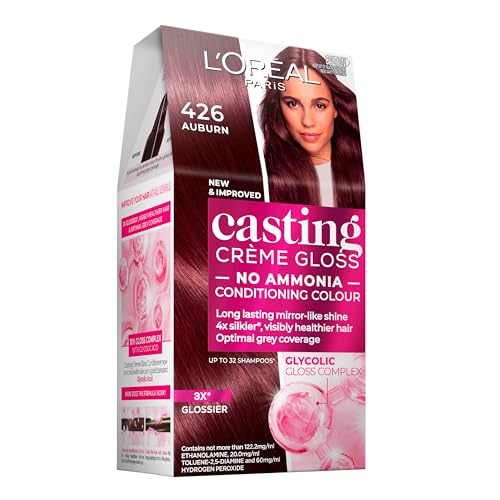 L'Oreal Paris Casting Crème Gloss Semi-Permanent Hair Colour - 426 Auburn (Ammonia Free)
