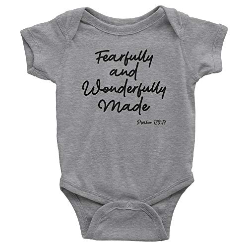 Image of Aprojes Fearfully and Wonderfully Made Baby Bodysuit – Christian Baby Clothes