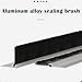 Brush Door Bottom Sweep, Mortise Aluminum Door Bottom Sweep for Industrial Machinery, Door Sweep for Bottom of Gate Exterior, Easy Mounting(1 PC,Brush Height 0.8IN)