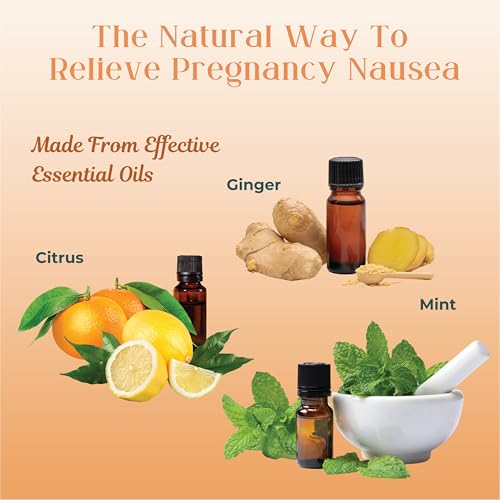 Image of Three Lollies Preggie Drops Pregnancy Nausea Relief Drops with Essential Oils, Morning Sickness and Queasy Stomach Support for Pregnant Women, Green Apple, 32 Count