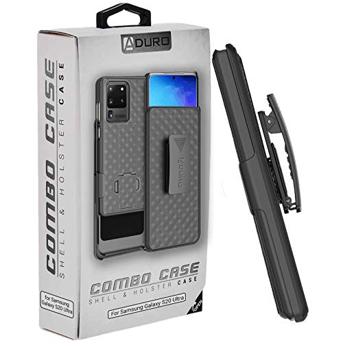 Aduro Cell Phone Holsters For Samsung Galaxy S20 Ultra Case Protector Includes Belt-Clip & Built-In Kickstand #TOP7