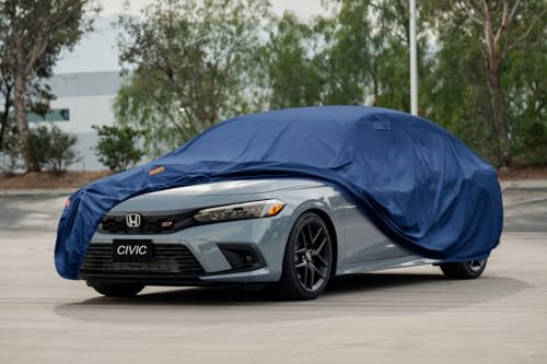Image of Kaugung Heavy Duty Car Cover Custom Fit Honda Civic (1995-2025), Waterproof All Weather Resistant Outdoor Sun Rain Dust Snow Protection with Anti-Theft Lock.(USA Warehouse,Within 3-7 Days)