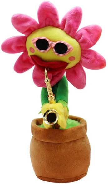 Amazon Co Jp 踊るひまわりを模倣するおもちゃ 1曲面白いくねくねを歌う大人のペットのためにダンスのぬいぐるみのおもちゃを繰り返します B おもちゃ