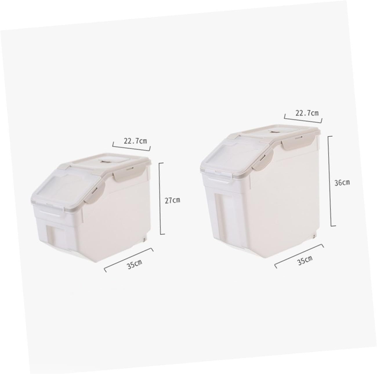 Milisten Pet Food Storage Bin Airtight Sealing Barrel Food-grade Plastic Small Capacity 8-12 Lbs Pet Food Container for Dogs and Cats Kitchen Pantry Organization