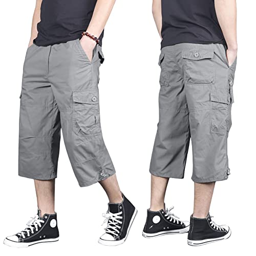 Magnivit Men's Hiking Shorts Below Knee Pants Lightweight Shorts Cargo Short Mountain Short With Multi-Pocket Shorts Capri Shorts #TOP2