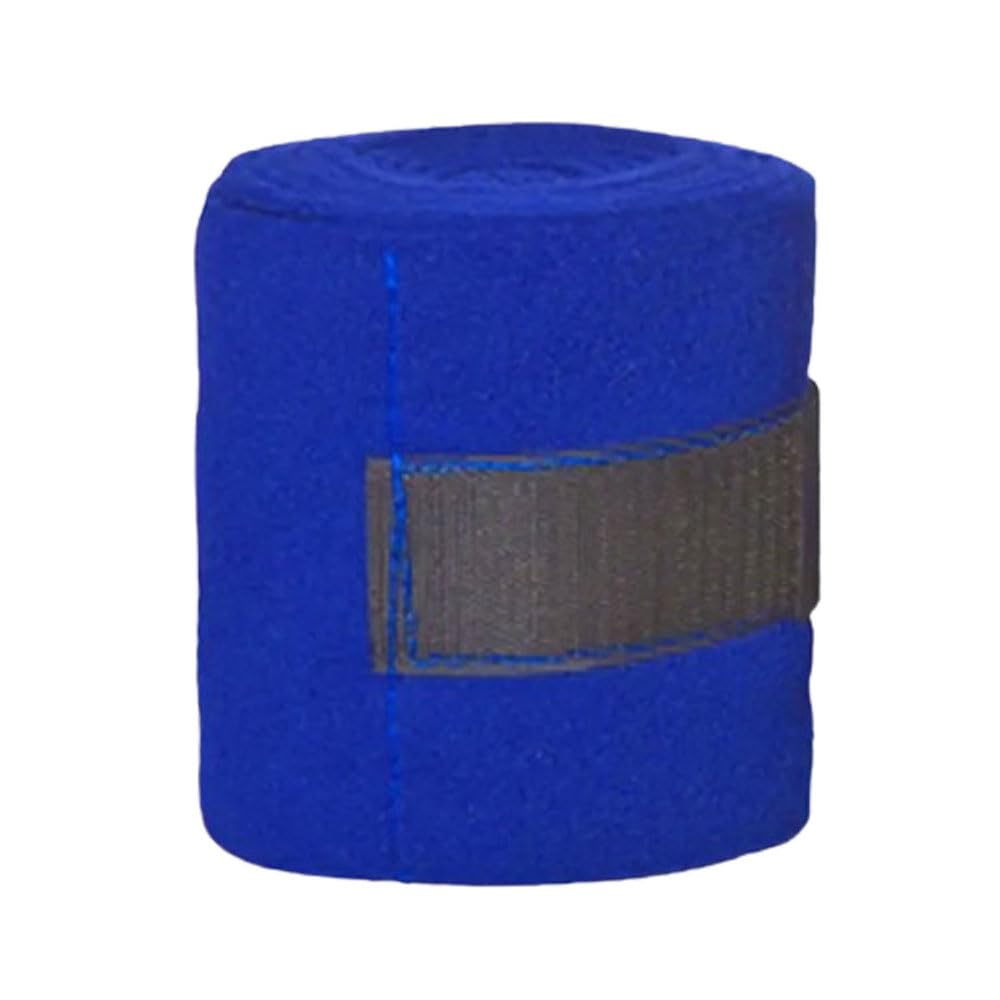 Wire Horse Fleece Polo Wraps Bandages Set of 4 (Royal Blue)