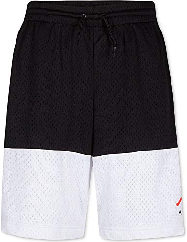 Nike Jordan Big Boy's Jumpman Air Mesh Shorts (Black/White, Medium)2