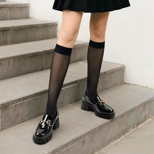 DREAM PAIRS Loafers for Women Platform Chunky Loafers Slip On Casual Shoes,Size 11,Black-Pat,SDLS2321W