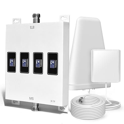 Cell Phone Signal Booster for All Carriers, Cell Phone Booster Up to 5,000 sq ft, Cell Booster Boosts 3G 4G LTE & 5G - Verizon, AT&T, T-Mobile & More | FCC Approved