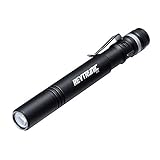 Revtronic Pocket Flashlight - Small & Compact Pen Flashlights with Stainless Clip - Best for Camping, Hiking, Inspection, Emergency and EDC - 2 AAA Duracell Batteries Included