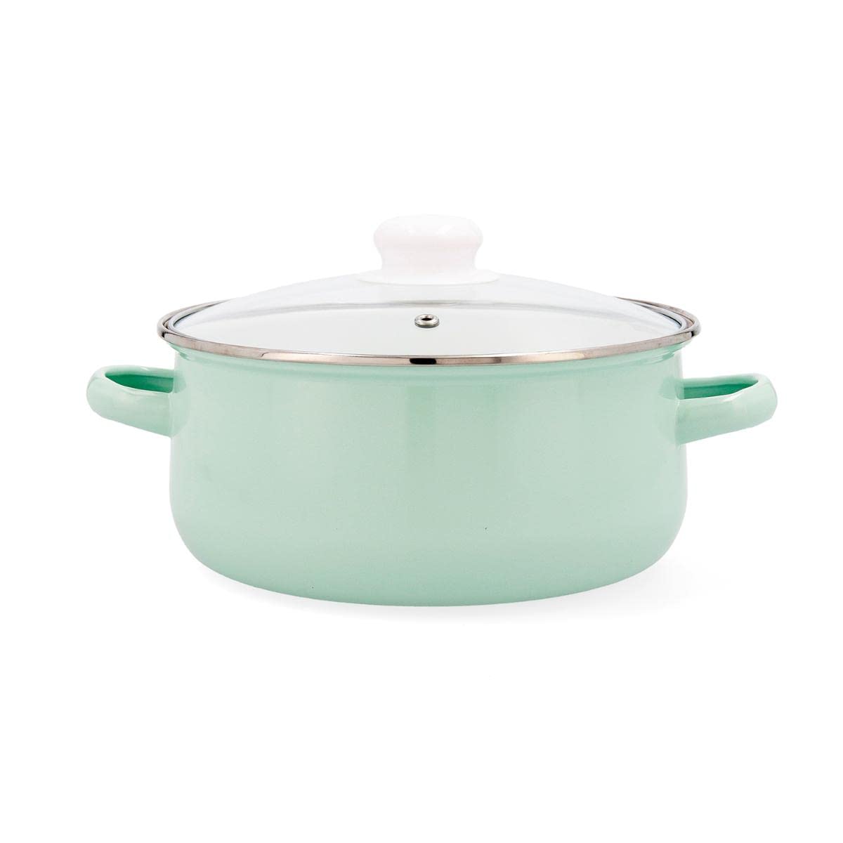 Quid Cocco Casserole Enamelled Steel 22 cm – 2.8 L Carbonated Steel Suitable for Ceramic Suitable Electric Non-Stick
