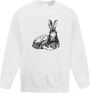 Azeeda 'Laying Hare' Kid's Sweatshirt/Jumper (14-15 Years) (KW00027498)