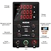 RUZIZAO Alimentatore da Banco 30V 10A Alimentatore da Laboratorio DC Regolabile Stabilizzato Display LED a 4 Cifre Porta USB 5V/2A