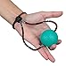 Secure Stress Balls on a String - for Stress Relief, Hand Exercise, Strengthening, Rehabilitation - Soft, Medium and Firm Stress Balls with Exercise Guide - No Falling or Rolling Away (3 Balls Set)