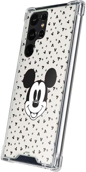 Skinit Clear Phone Case Compatible with Galaxy S23 Ultra - Officially Licensed Disney Mickey Mouse Classic Design