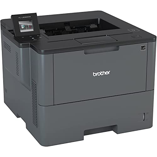 Brother Hl-L6300Dw Wireless Single-Function Monochrome Laser Printer, Gray - Print Only - 48 Ppm, 1200X1200 Dpi, 8.5X14, 256Mb Memory, Auto Duplex Printing, 520 Sheet, Ethernet, Cbmoun Printer Cable #TOP27