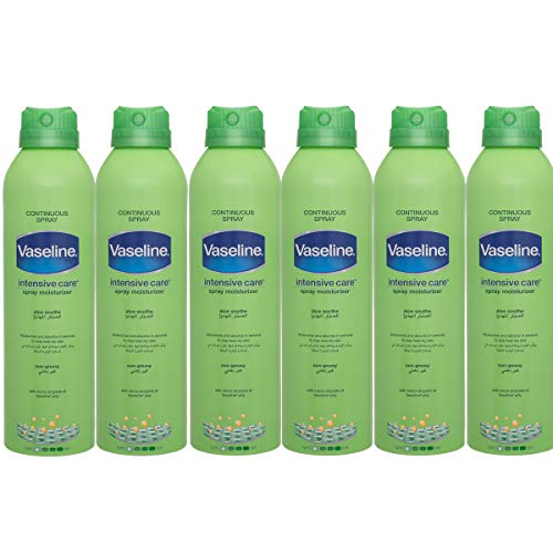 Vaseline (6 Pack) 6.4oz Bottle Body Spray Lotion Moisturizer For Dry Skin Gift Set For Men Women