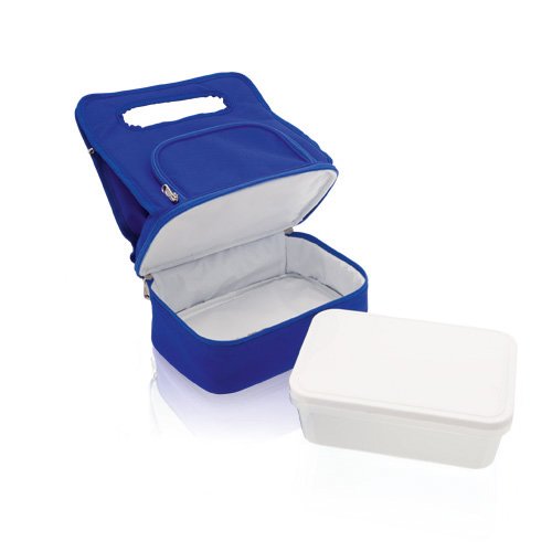 Bolsa Nevera Portátil de Gran Capacidad| Bolsa térmica porta alimentos con dos compartimentos independientes | Fiambrera interior hermética de 1,5L | Envase hermértico 1500 ml Incluido Cover