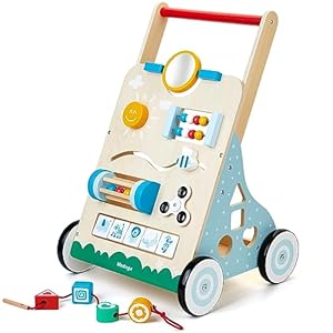 Trotteur en Bois 10-en-1 - Votre Nouveau Compagnon de Marche Amusant