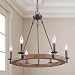 LNC A03300 Farmhouse Chandeliers for Dining Rooms,Vintage Wood Kitchen Lighting