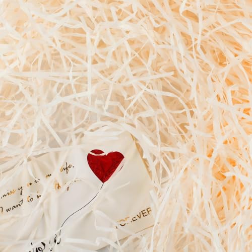 200g Champagner Raffiabast Geschreddertes Papier Für Geschenkbox Füllmaterial Geschenk, Füllmaterial Für Pakete Präsentkorb DIY Party Hamper FüllungChampagner