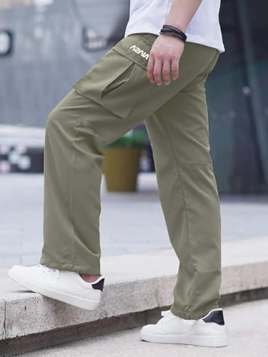Image of DEEMOON Men's Cargo Pants Outdoor Hiking Multi-Pocket Utility Long Trousers | Men's Cargo
