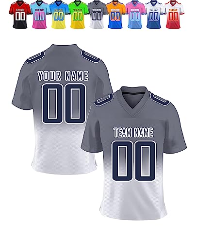 Busparst Camiseta de Fútbol Personalizada para Niños y Adultos con Nombre y Número, Camiseta de Fútbol Personalizada, Camisetas de Fútbol Personalizadas para Hombres y Mujeres