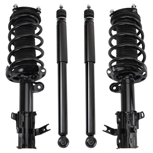 Image of TRQ Front and Rear Complete Strut Assembly & Shock Absorber Kit Complete Strut & Coil Spring Assembly Compatible with 2016-2021 Acura ILX