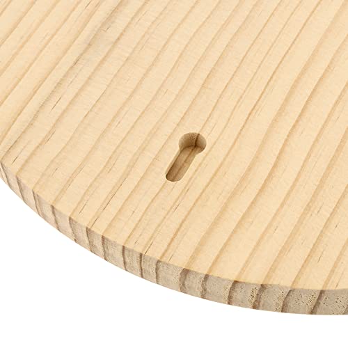 Sinjeun 2 Pack 12 Inches Round Wood Plaque, 3/4 Inch Thick Blank Wooden Hanging Sign, Unfinished Wood Boards With Hanging Hole For Diy Crafts #TOP2
