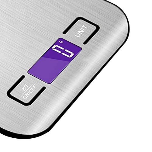 Balança de Cozinha Digital Alta Precisão 1g em Aço Inox Casa