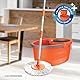 Macromax - Faster Automatic Spin Mop 16L Reinigungsset 100% Mikrofaser Mops - Teleskop-Drehgriff, automatische Wäsche & Abnehmbarer Trockenkorb, aus 90% recycelbarem Material (Spin Mop Set)