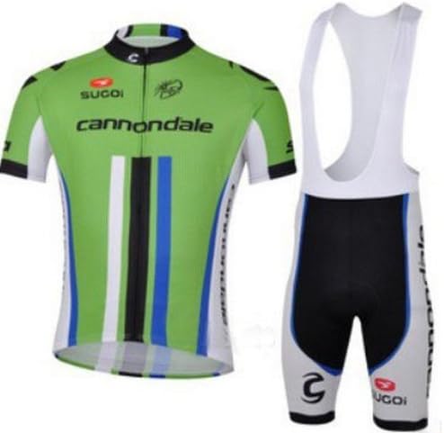 Cycling World 2013 Cannondale Men's Green Short Sleeve Cannondale Strap Summer Models Riding Clothes Suit (M)