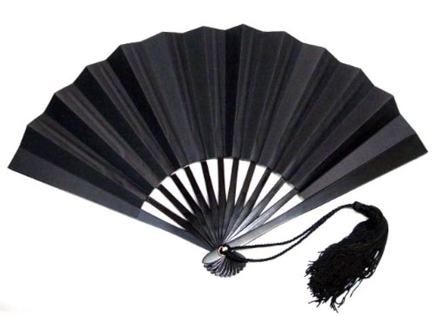 Amazon.co.jp: 【美装品】尾形刀剣 T1-B 鉄扇1尺/黒 全長30cm