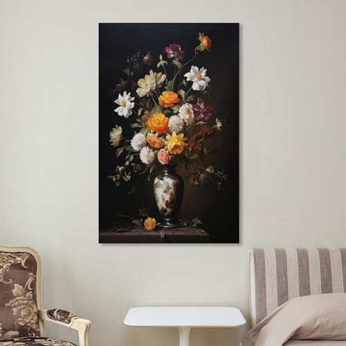 Impression sur toile de qualité supérieure aux motifs de roses