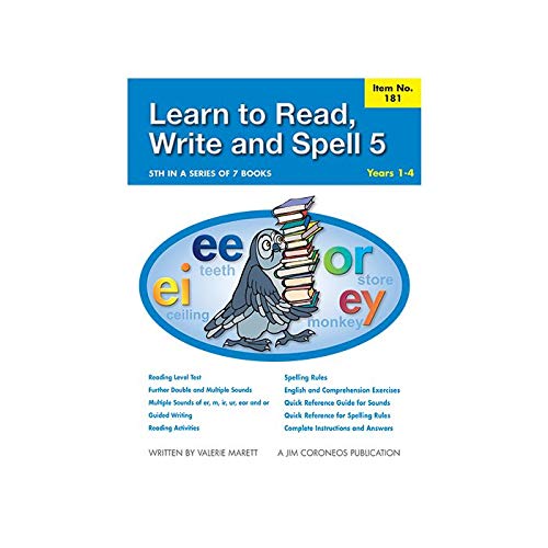 Learn to Read, Write & Spell Book 5 Yrs (1 to 4 ) Valerie Marett