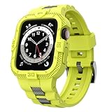 Super Easy Install - All in one rugged protective case with sport band compatible for Apple Watch 41mm Series 9 8 7/ SE 40mm Series 6 5 4/ 38mm Series 3 2 1. Snap-on type for a quick and easy installation,no worries about falling out. All-Round Prote...