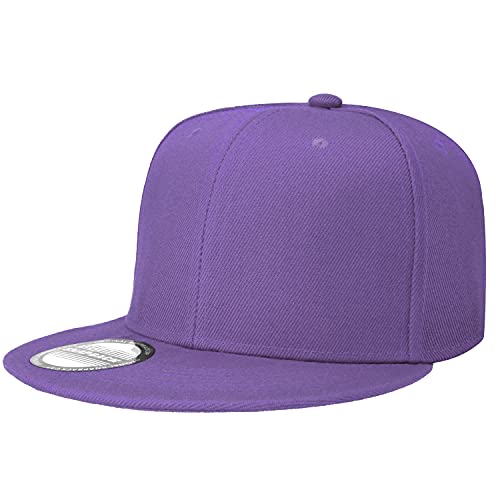 Image of Falari Wholesale 12 Pack Snapback Hat Cap Hip Hop Style Flat Bill Blank Solid Color Adjustable Size