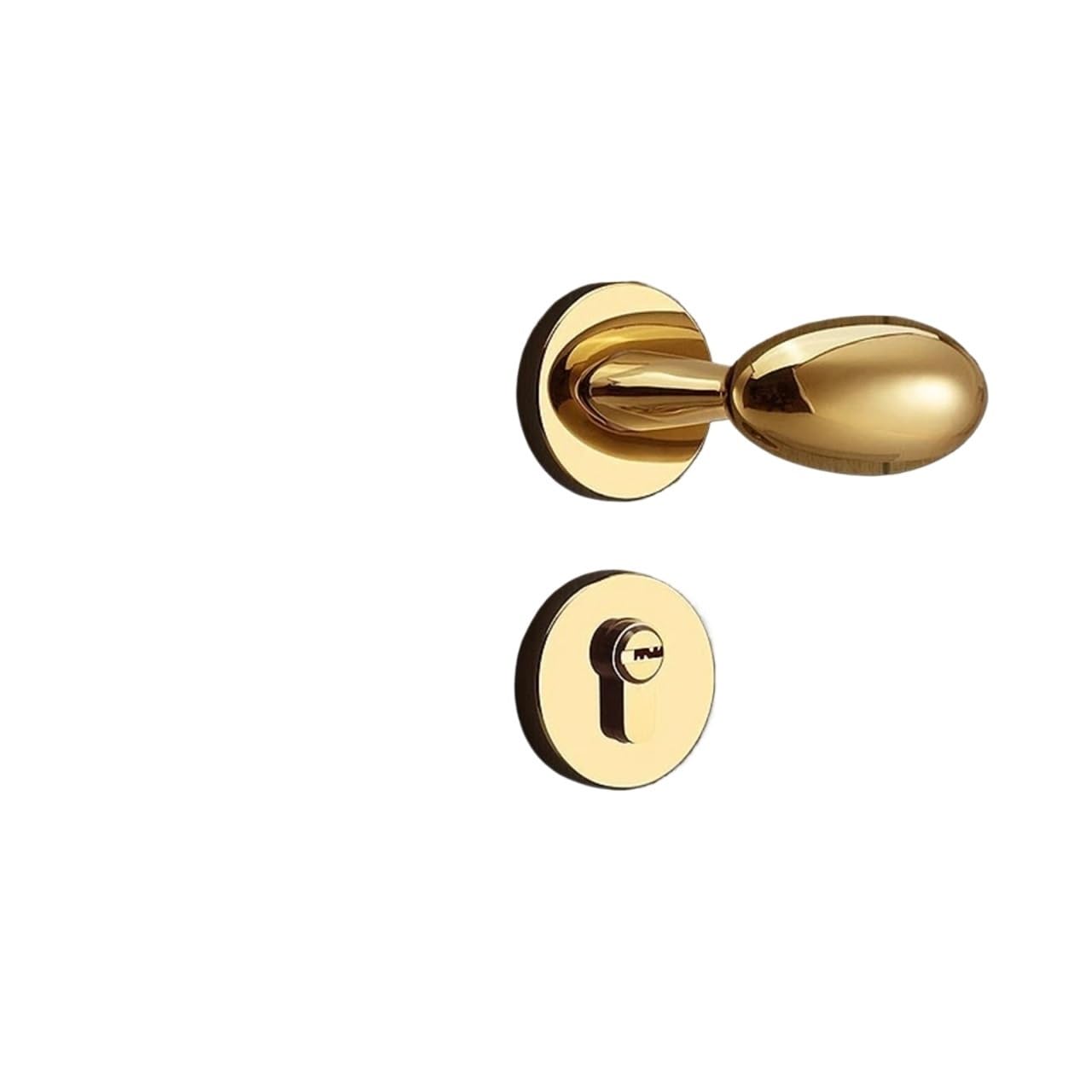 Sxolcoufoh 2 Door Lock Zinc Alloy Ball Set Indoor Wooden Silent Hardware Accessories 1Pcs(2)
