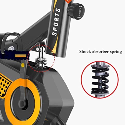 Image of Exercise Bike Fitness Bike Adjustable Resistance with Monitor Heart Rate Sensors Monitor Displays Speed Distance Time Calories and Pulse for Home Workout and Cardio Uptodate