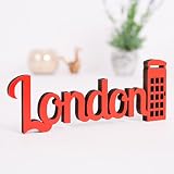 KLEINLAUT 3D-Schriftzug London in Größe: 15 x 5,9 cm - Dekobuchstaben - 32 Farben zur Wahl - Hellblau