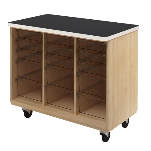Diversified Spaces Mobile Classroom Storage Tote Cabinet 36