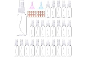 24 Pack 2oz Small Spray Bottles Bulk with Funnels and Labels