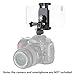 NEEWER Camera Hot Shoe Phone Holder, Action Camera Adapter Compatible with DJI GoPro Insta360, Phone Tripod Mount w Cold Shoe Compatible with iPhone Microphone LED Light, for DSLR Camera Ring Light