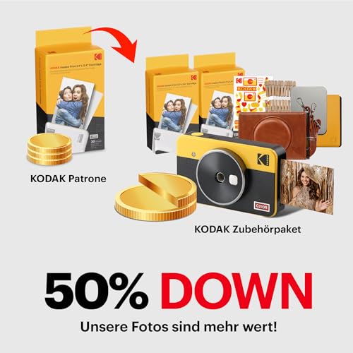 Kodak Mini Shot 2 Retro 4Pass Sofortbildkamera und Drucker