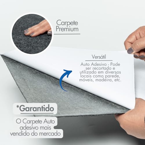 Arranhador Adesivo Carpete Premium para Gatos - Protetor de Móveis e Parede 48 X 30cm (Bege)