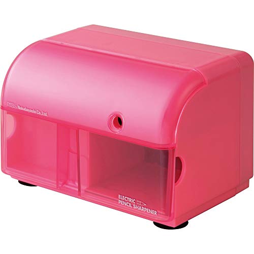 Taille-crayon électrique rose Nakabayashi DPS-101P pour bureau créatif