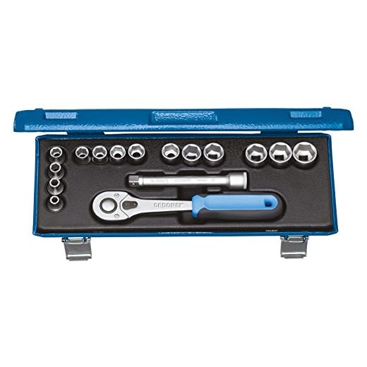 GEDORE 30 JMU-10 Steckschlüssel-Satz 3/8" 16-tlg 6-kant 6-19 mm, kantll